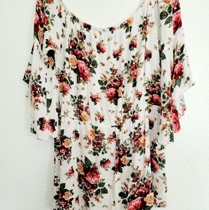 Ambience off the shoulder jumpsuit shorts, XL size